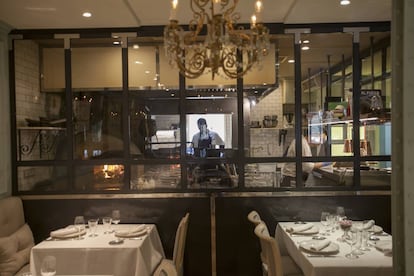 Restaurante Fuego, en Madrid.