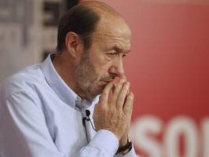 El secretario general del PSOE, Alfredo Pérez Rubalcaba. EFE/Archivo