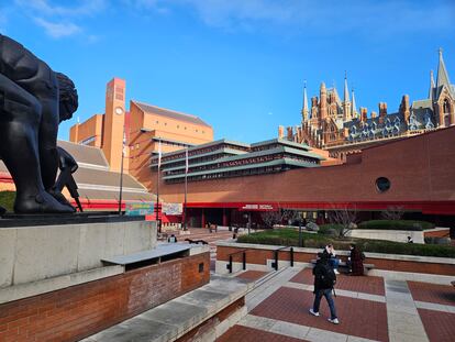 The British Library, in the London neighborhood of King's Cross, last Thursday.