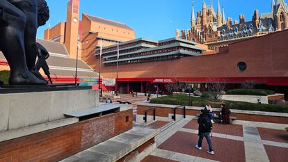 La British Library, en el barrio londinense de King´s Cross, el pasado jueves.