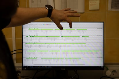 Secuencia de ADN que pasará a una base de datos estatal y que podrá ser compartida con los países de Europa.