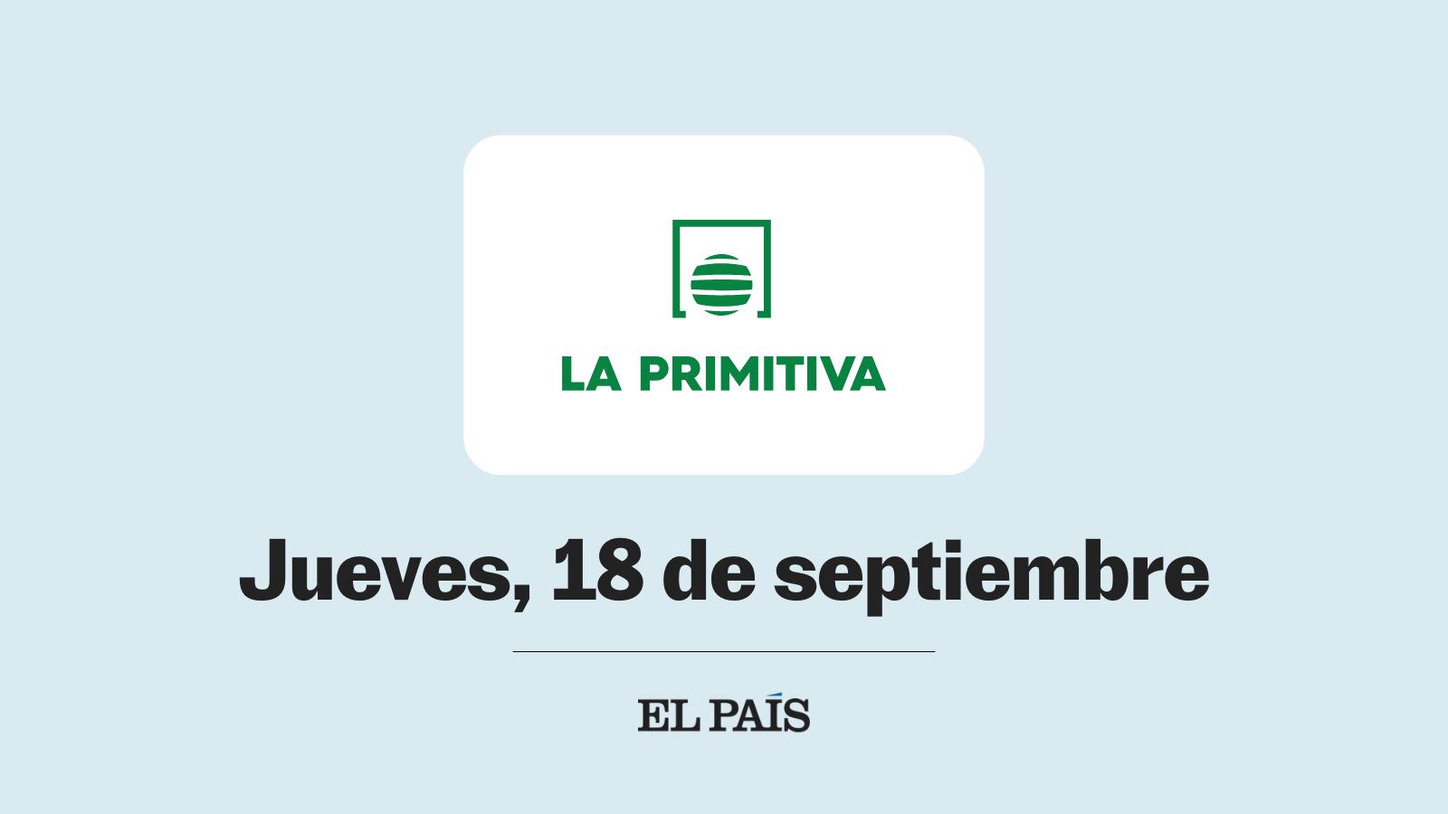 La Primitiva: sorteo del jueves 18 de septiembre