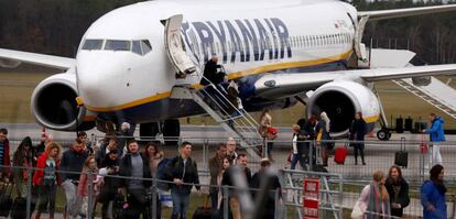 Imagen de un vuelo de Ryanair. 