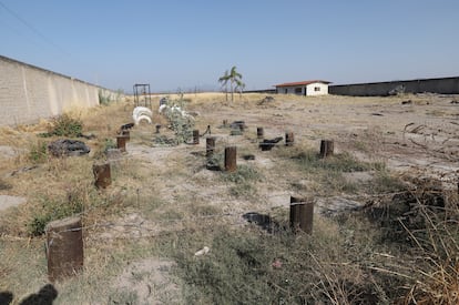 En el lugar se encontró un área de entrenamiento táctico y otra de acondicionamiento físico.