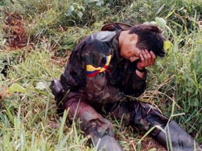 Un guerrillero de las FARC herido y detenido en Guayabetal, a 60 kil&oacute;metros de Bogot&aacute;.