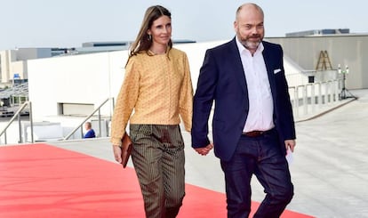 Anders Holch Povlsen y su esposa Anne.