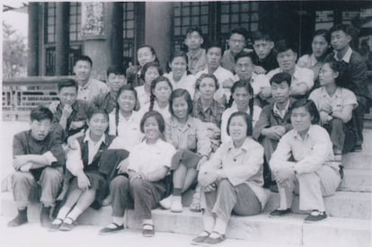 La segunda promoción de estudiantes de español en China, en una imagen de los años cincuenta.