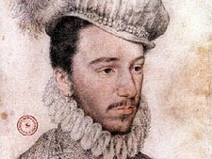 Retrato de Enrique III, de François Clouet.