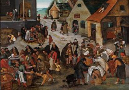 Siete actos de piedad, de Pieter Brueghel el joven.