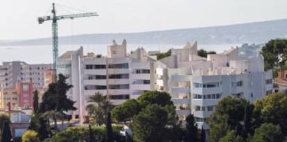 En la imagen de ayer, viviendas de nueva construcción en Palma de Mallorca.