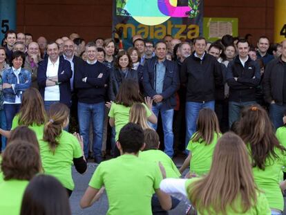 Representantes institucionales, en el Ibilaldia de Portugalete