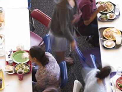 Comedor de la sede de Google en California.