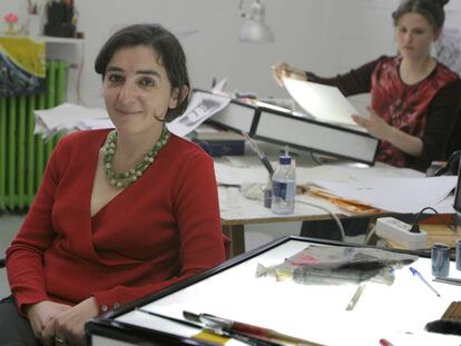 Isabel Herguera, en su despacho en la sede de Areteleku, en San Sebastián.