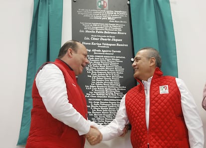 César Duarte y Manlio Fabio Beltrones