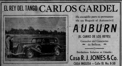 Publicación en el periódico 'El Tiempo', el 14 de junio de 1935.