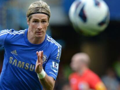 Torres, en el partido contra el Norwich.