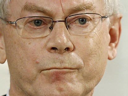 Herman Van Rompuy, durante una rueda de prensa en Viena.