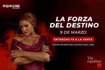 Cartel promocional de 'La forza del destino', que se podrá ver el 9 de marzo en cines Yelmo a través de +QueCine.