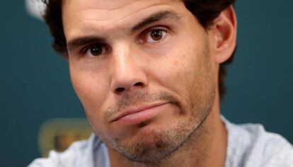 Nadal, durante una rueda de prensa reciente en París-Bercy.