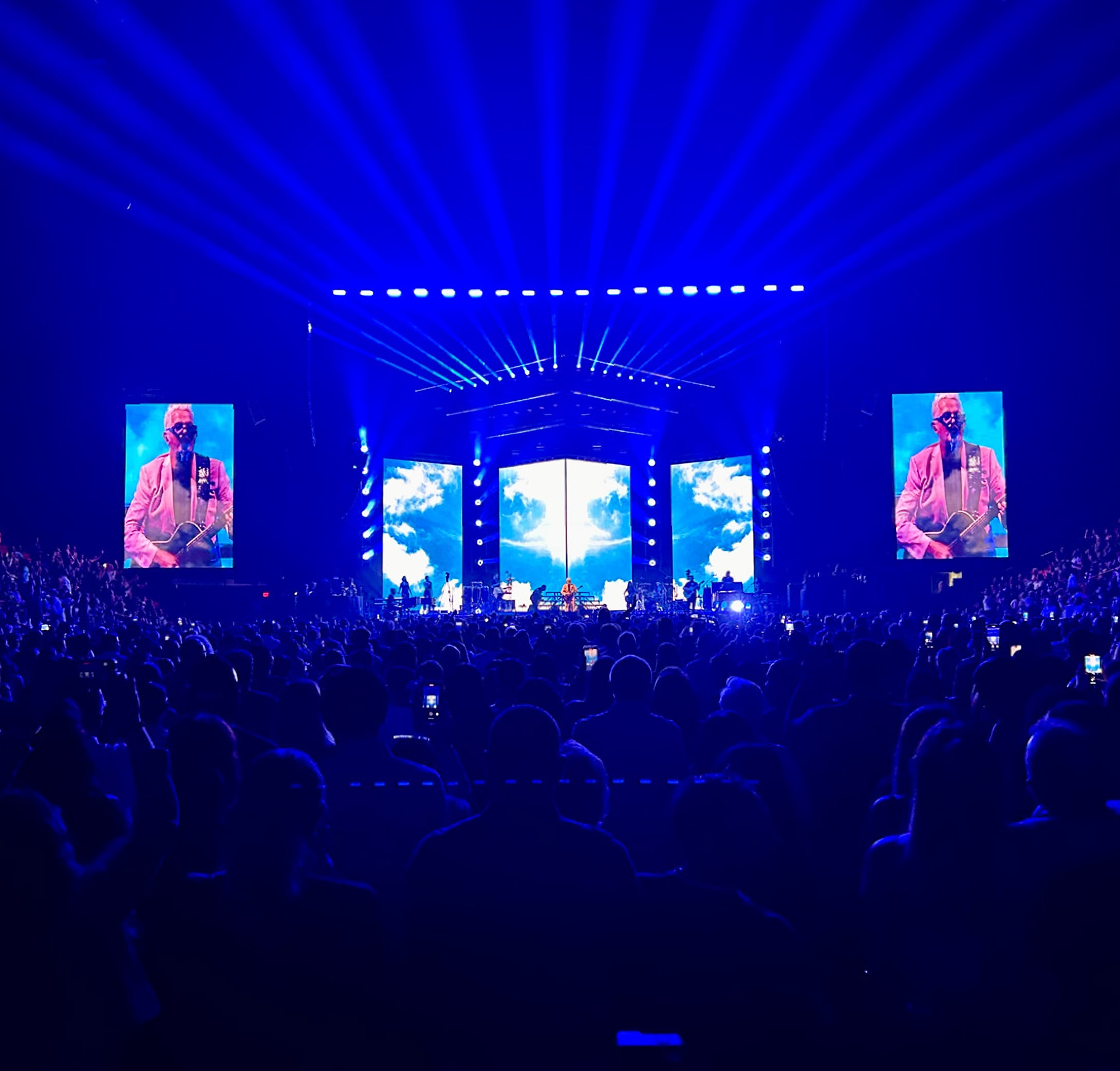 Concierto de Alejandro Sanz en Miami Arena, con equipos de DAS Audio.