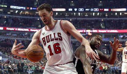 Gasol, en el partido de los Bulls frente a los Nets el 21 de diciembre.