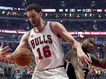 Gasol, en el partido de los Bulls frente a los Nets el 21 de diciembre. 