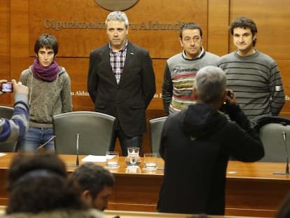 De izquierda a derecha, Belastegi, Etxeburua, Estanga y Arrute.