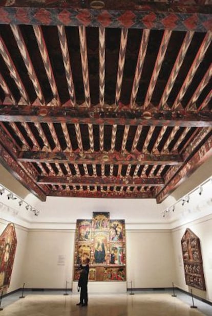 Sala del Museo del Prado, con obras donadas por la familia Várez Fisa.