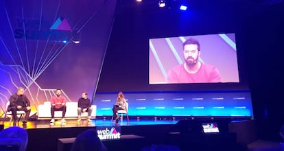 Greg Lutze, cofundador de VSCO, durante su ponencia en Web Summit 2019.