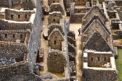 Las ruinas de la antigua ciudad inca de Machu Picchu, en Perú.