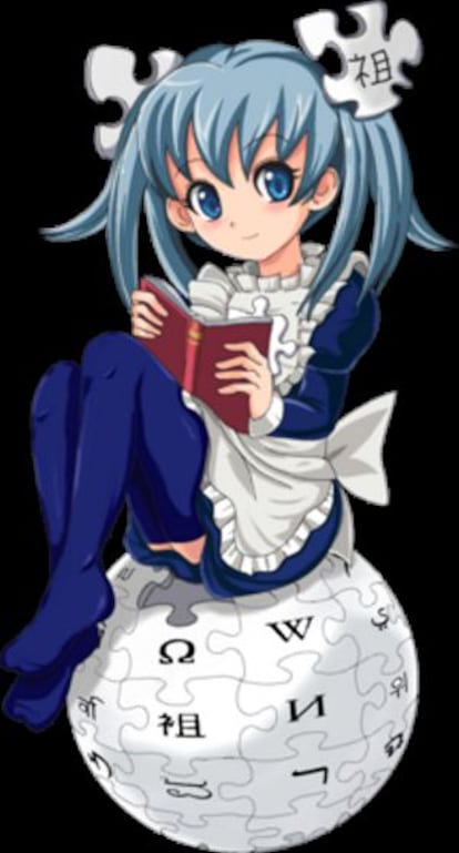 Wikipe-tan, la segunda mascota de Wikipedia.