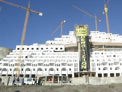 Obra del hotel Azata del Sol, en una imagen de 2014.