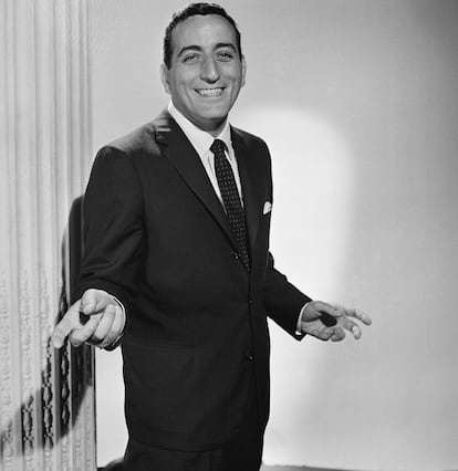 Tony Bennett en 1959, en 'The Dinah Shore Chevy Show'.
