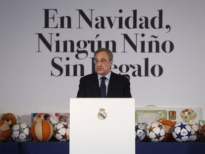 Florentino Pérez, durante un acto del Real Madrid