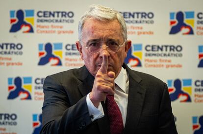 Álvaro Uribe en Bogotá (Colombia), en septiembre de 2022.