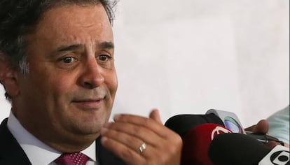 O senador afastado Aécio Neves.