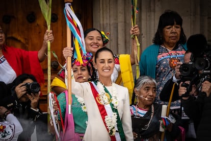 Claudia Sheinbaum en la toma de protesta como presidenta, el 1 de octubre de 2024.