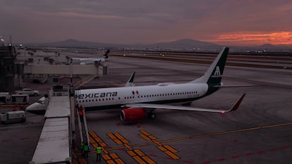 Un avión de Mexicana en el Aeropuerto Internacional Felipe Ángeles en Zumpango (Estado de México), el 26 de diciembre.