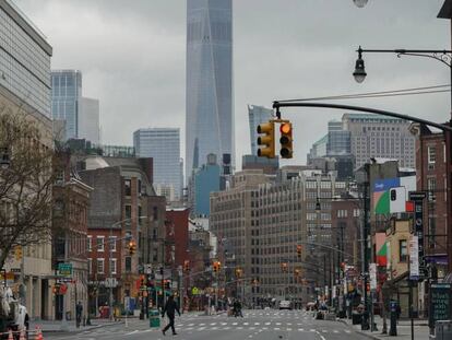 El World Trade Center y la Séptima Avenida de Nueva York, este miércoles.
