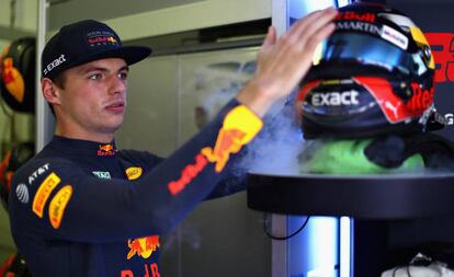 Max Verstappen, durante el GP de Hungría.