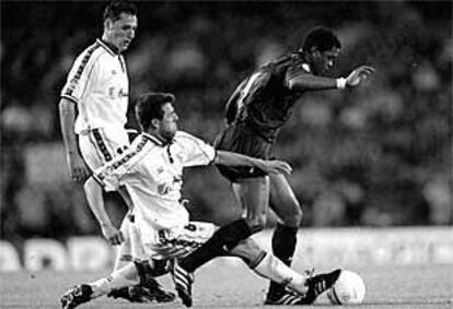 Kluivert, en un partido ante el Sevilla de hace dos temporadas.