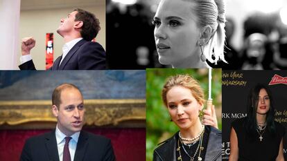 Albert Rivera, Scarlett Johansson, El príncipe Guillermo, Jennifer Lawrence y Bella Thorne, hackeados.