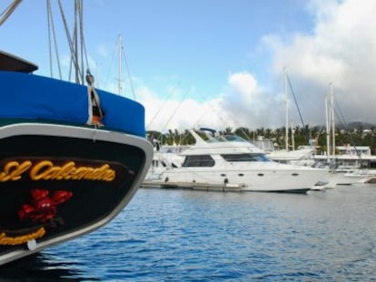 La goleta 'Caboandrés', la semana pasada en Lanzarote.