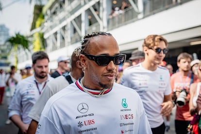 British Formula One driver Lewis Hamilton