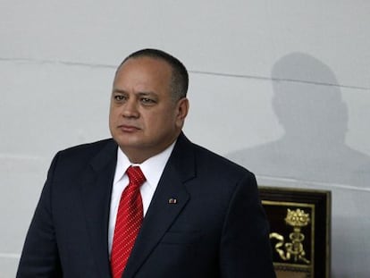 Diosdado Cabello, em Caracas, em uma imagem de 2013.