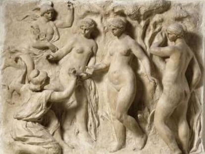 El bajorrelieve El Juicio de Páris (1914), una de las primeras obras conjuntas de Guino y Renoir.