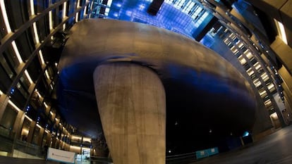 La llamada Ballena Azul, una de las tres salas de concierto del Centro Cultural Kirchner, en Buenos Aires.