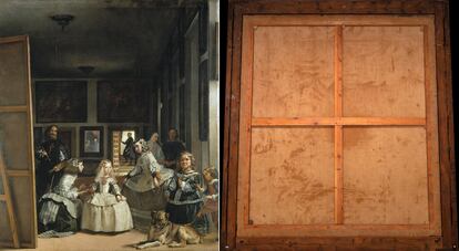 Las dos caras de 'Las Meninas'. El reverso es la obra 'Verso', de Vik Muniz. Cortesía del artista y de la galería Elba Benítez.