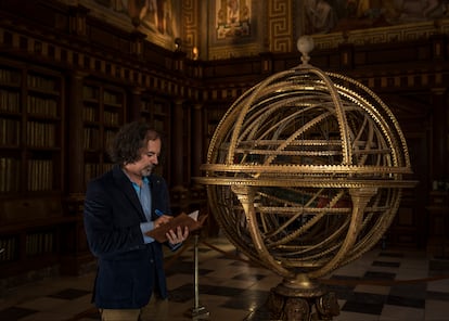 Manuel Maqueda in El Escorial Monastery.