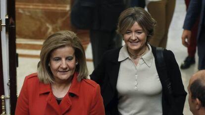 Fátima Báñez e Isabel García Tejerina, cuando eran ministras.